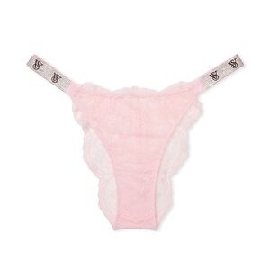 Victoria’s Secret Very Sexy Shine Strap ballet pink Lace Brazilian Panty